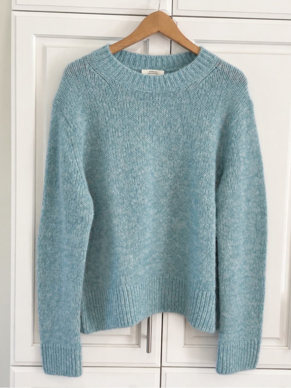 Vince Italian Marled Alpaca-Blend Sweater in XL